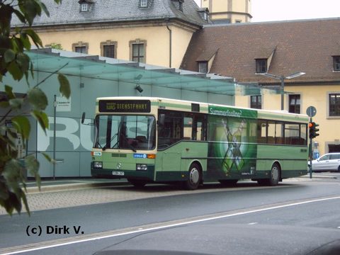 Auch er bekam (wie die Wagen mit der Funknummer 130 und 114) etwa 4 Wochen nach Löschung des oben gezeigten Traffic-Boardes für Licher Bier ein andere