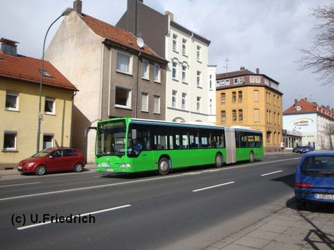 Und Sonnenschein geht es durch die Leipziger Straße zurück Richtung Zentrum
