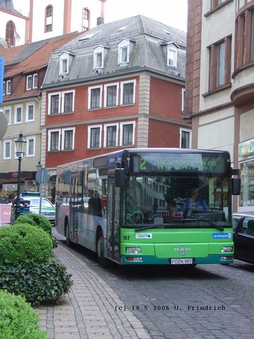 Auch FD-N 983 / Funknummer 167 verschlug es am 19. Mai 2006 ausnahmsweise in die enge Mittelstraße