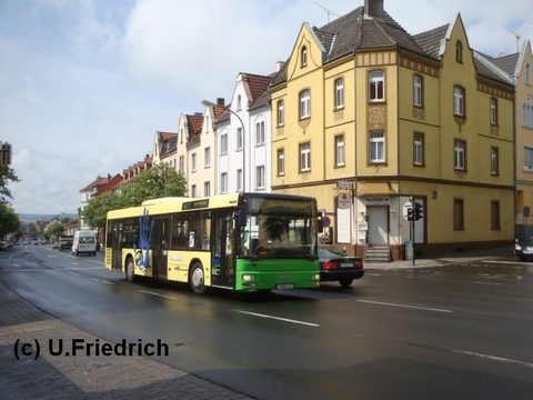 Seit dem Frühjahr 2009 ist er regelmässig im Fuldaer Stadtverkehr zu sehen. Hier auf Linie 6 zum Campus Hochschule...