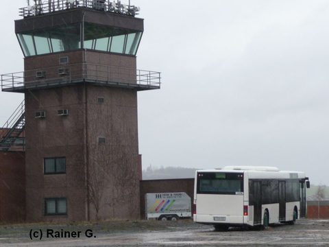 Hier von hinten, am Tower