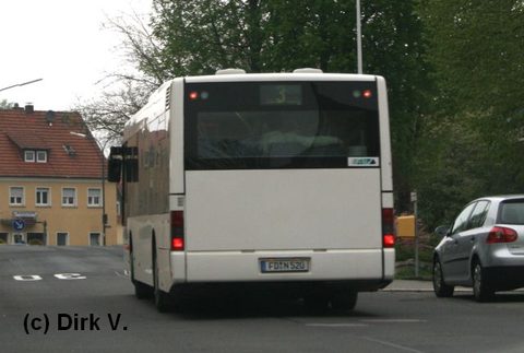 Auf Linie 3 in Neuenberg erwischt von Dirk von hinten ...