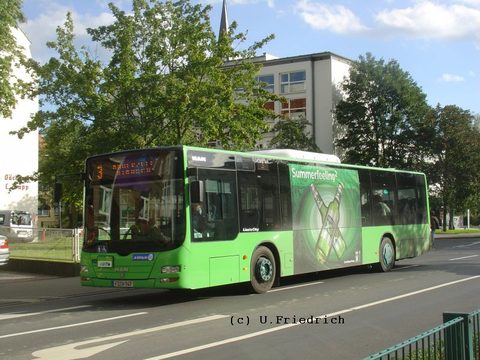 Im Juli 2007 erstmals mit Werbung unterwegs: Für das Summerfeeling - Licher Bier