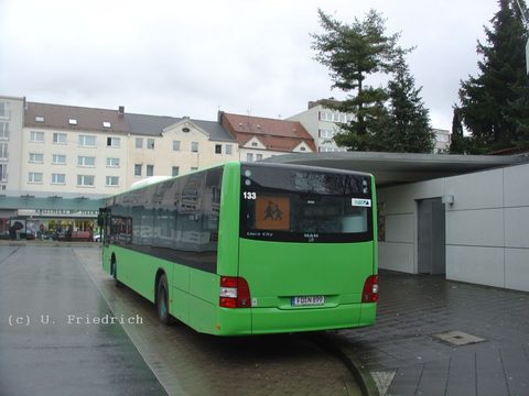 FD-N 899 / Funknummer 133 ist einer von drei Lion´s Citys, die Ende 2006 beschafft wurden, jedoch erst ab dem 19.2.2007 im Linienverkehr zum Einsatz k