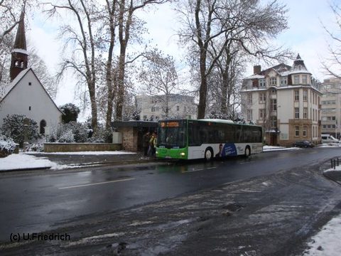 Winter in der Goethestrasse: Im Februar 2009 auf dem Weg nach Pilgerzell