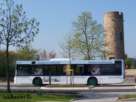 Von Rainer vor dem Dicken Turm erwischt, im gleichnamigen Künzeller Ortsteil auf dem Weg ins ebenfalls zu Künzell gehörenden Pilgerzell
