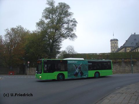 Leider schon wieder unter trübem Himmel unterwegs: Am 12. Oktober mit Trafficboard für Licher Bier auf Linie 6