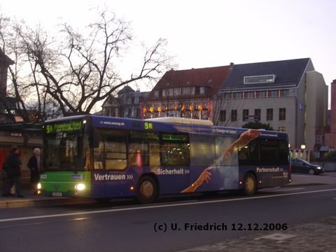 Nochmals Dezember 2006: Frühe Dämmerung in der Rabanusstraße