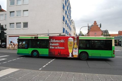 Kurze Zeit später findet sich ein anders gestaltetes TrafficBoard: Hochstift - Hier zu Hause