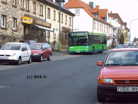 Auch Dirk erwischte ihn, als er im April 2006 noch ohne Werbung unterwegs war