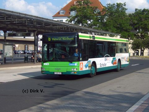 Hier hat wieder Dirk zugeschlagen: Am ZOB im Juni 2006
