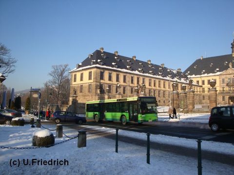 Im Januar 2009 unter blauem Himmel auf Linie 3 nach Istergiesel