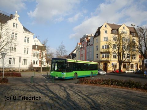 Im März auf Linie 9B beim Abbiegen von der von-Schildeck-Straße in die Brauhausstraße