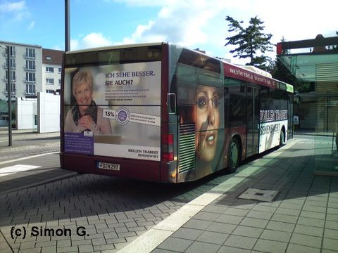 Nochmals das Heck, nochmals am Stadtschloß, jedoch auf Linie 7