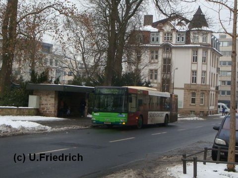 Im Januar 2009 in der Goethestraße auf Linie 7