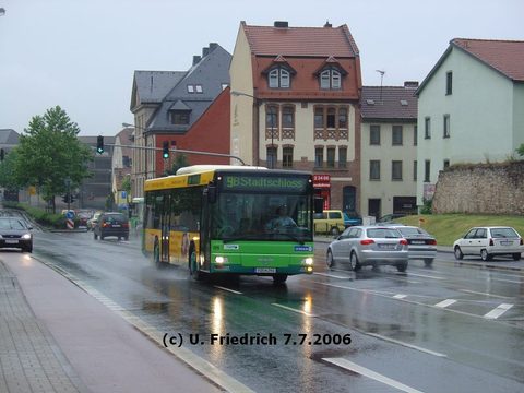 Durch die Dalbergstraße bei strömendem Regen