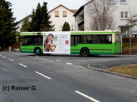 Im Februar bekam der Bus ein Trafficboard für die CitiBank. Hier in Sickels erwischt von Rainer
