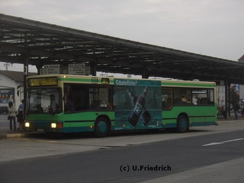 Nachdem wir eine Weile ohne Werbung unterwegs waren, gibt es im Oktober 2007 wieder ein Trafficboard von Licher Bier, für die "Gästeliste" Licher X² -
