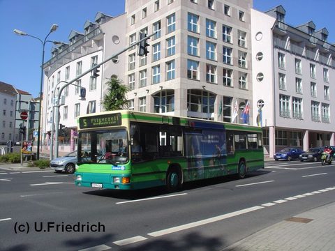 Beim Abiegen von der Dalbergstraße in die Goethestraße