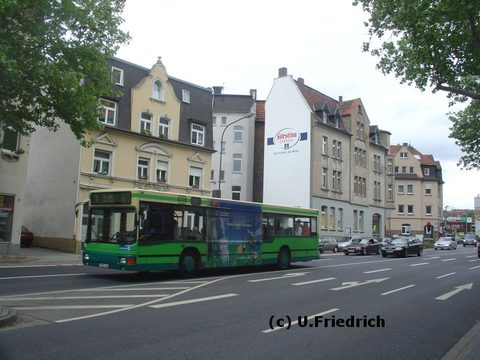 Mai 2007 auf Linie 1 nach Künzell durch die Petersberger Straße