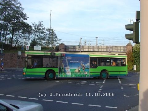 Vor der Bahnunterführung der Magdeburger Straße