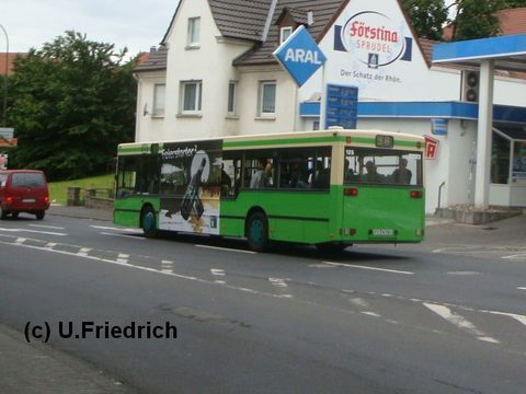 Am 4. Juni wieder mit Traffic-Board, nun für Licher Bier, hier auf Linie 9A in der Magdeburger Straße