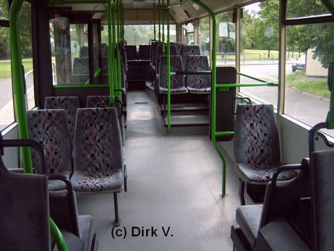 Blick von vorne nach hinten,