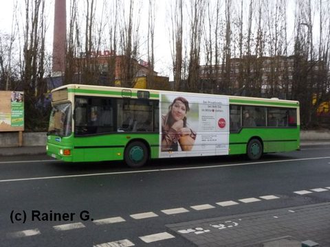 Eine Aufnahme von Rainer: Ende Februar mit TrafficBoard vor den Gummiwerken.