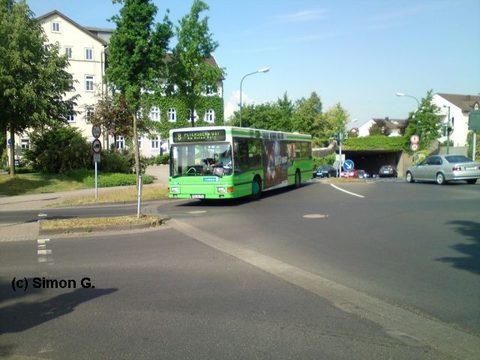 Auf Linie 8 aus Niesig kommend - beim Abbiegen Richtung Paulustor
