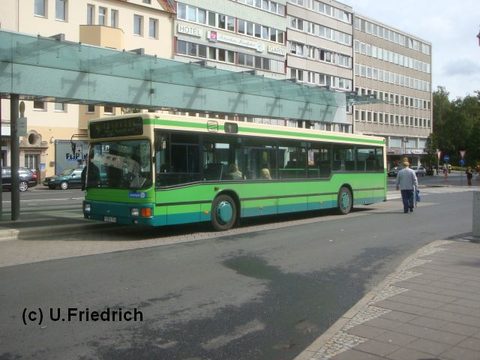 Im September am Stadtschloß auf Linie 4 nach Oberrode