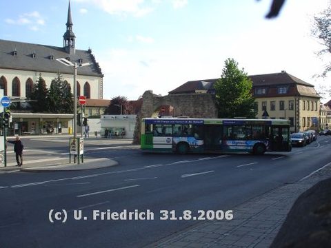 Abfahrt vom Stadtschloß im Spätsommer