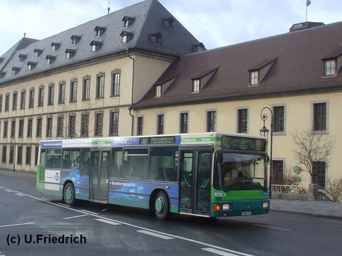Abfahrt vom Stadtschloß auf Linie 8 im Januar 2008