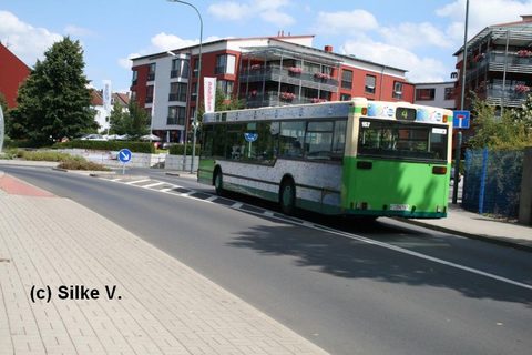 Ende Juli 2008 erwischte Silke den Bus am Martin Luther Platz
