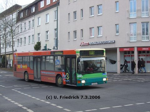 Drei Tage später ist die weiße Pracht dahin: Auf Betriebsfahrt unterwegs Richtung Stadtschoß