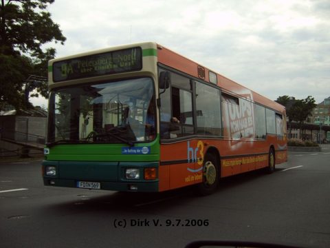 Bei der Abfahrt vom ZOB, von Dirk eingefangen