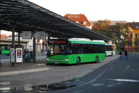 Am 24. Oktober 2011 entstand diese Aufnahme: FD-UB 714 auf Linie 6 nach Bronnzell am ZOB. Späterhin war der Bus jedoch nicht mehr auf Stadtlinien sond