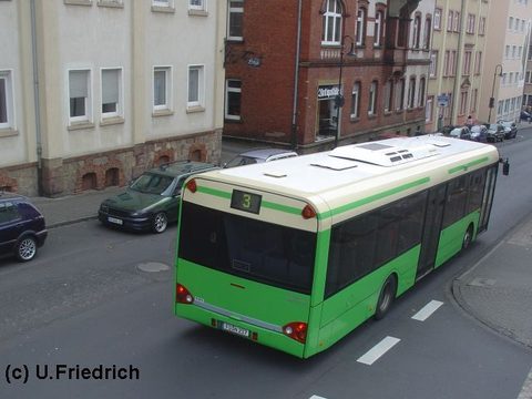 Im April 2008 ist die Werbung wieder gelöscht, hier eine Aufnahme aus der Nikolaussstraße