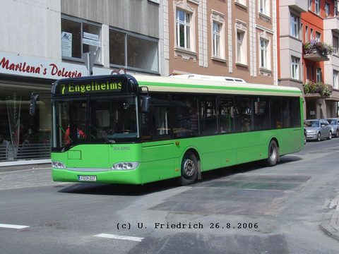 Am 26 August geht es auch für Wagen 119 ausnahmsweise durch die Sturmiusstraße, erst in Richtung Stadtschloß