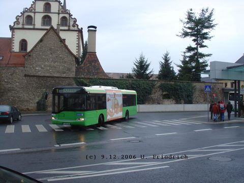 Im November war Wagen 187 blanko unterwegs, im Dezember bekam er dann ein Trafficboard für die "Fuldaer Tafel". Wie in anderen Städten auch, so wurde 