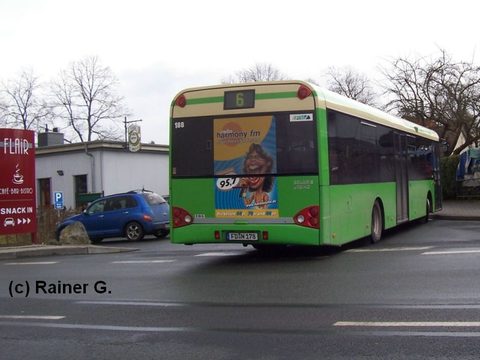 Rainer erwischte den Wagen beim Snack-In, an der Endhaltestelle der Linie 6 in Bronnzell. Im Frühjahr 2008 war er mit einer Heckwerbung für den Sender