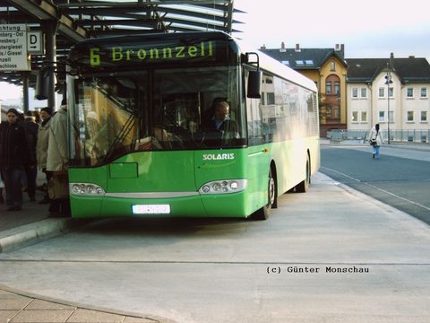 Von der Sonne beschienen: Dieses Mal erwischt von Herrn Günter Monschau am ZOB. Danke, Günter!