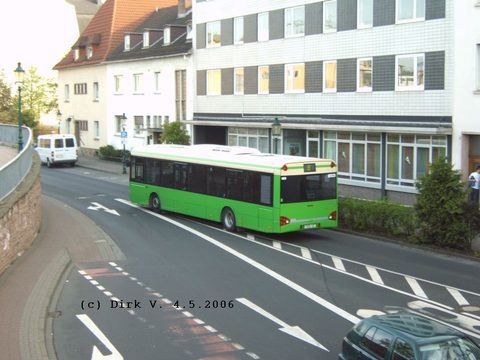 Dirk verewigte den Bus auch von schräg oben