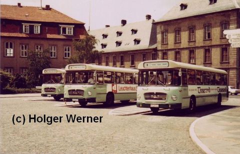 1972: Metrobusse unter sich. Eine Aufnahme, die ich Herrn Holger Werner verdanke
