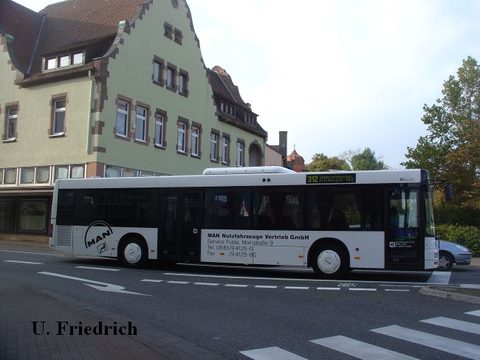 Im Jahre 2007 in Bad Hersfeld - da hatte der Bus die Aufschrift MAN Nutzfahrzeuge Vertrieb GmbH in Fulda