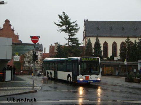 Im November 2008 bei nicht so tollem Wetter als Schulbus am Stadtschloß