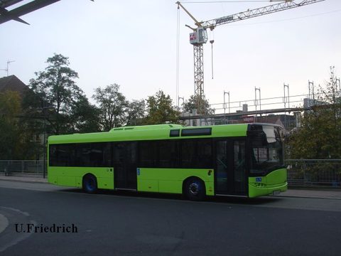 Im Oktober 2007 ist die Lackierung für den Stadtbus Bad Hersfeld wohl im Werden - aber noch nicht ganz fertig, es fehlen noch die dunkler grünen Eleme