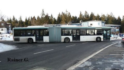 Rainer traf den Bus im Januar 2012 bei winterlichen Verhältnissen auf der Wasserkuppe