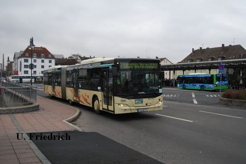 Ab Dezember 2011 war der Wagen dann längere Zeit im Fuldaer Stadtbusverkehr auf Linie 6 im Einsatz
