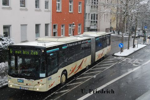 Am gleichen Tag - auch hier im Einsatz auf Linie 6 zwischen ZOB und Daimler-Benz-Straße/Hochschule