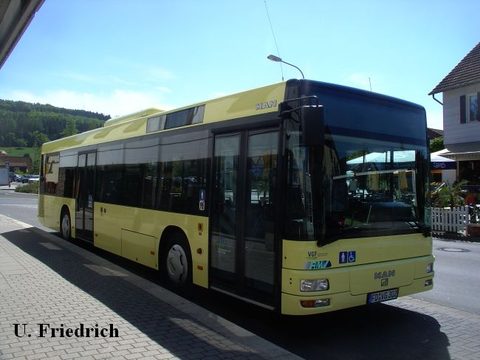 2007 wurde der Bus zum ersten Male im Bild festgehalten, damals war er in Schlüchtern im Einsatz